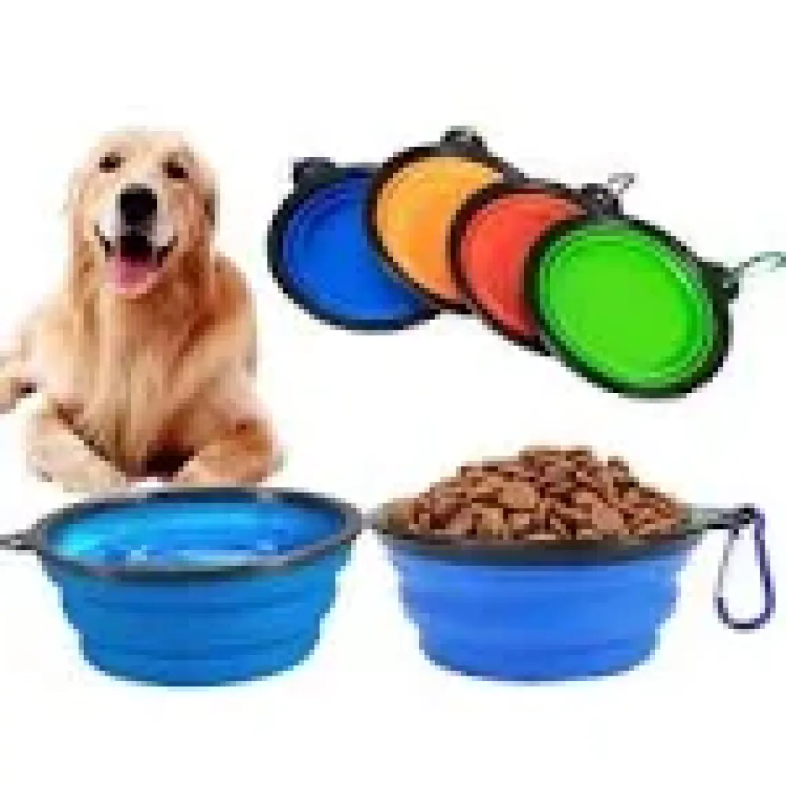 Katlanabilir Kedi Köpek Mama-Su Kabı