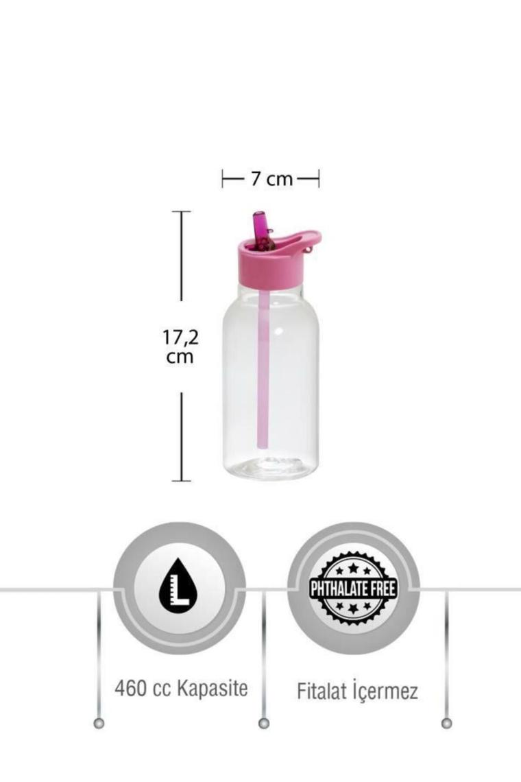 Nusrat Bilişim Herevin Pipetli Matara Desenli Dino Club 460 cc