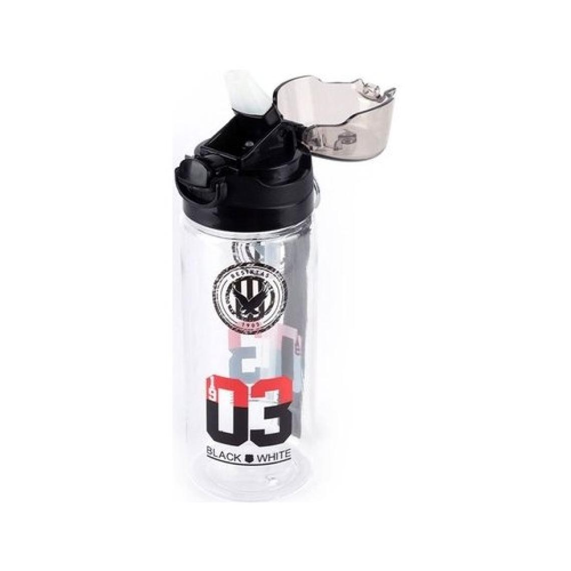 Beşiktaş Plastik Matara 500 Ml Siyah-Kırmızı 22389