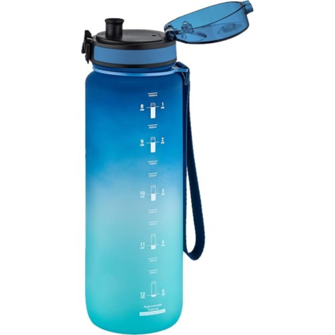 Uzspace Tritan Matara 1000 ml Mavi Yeşil Çift Renk