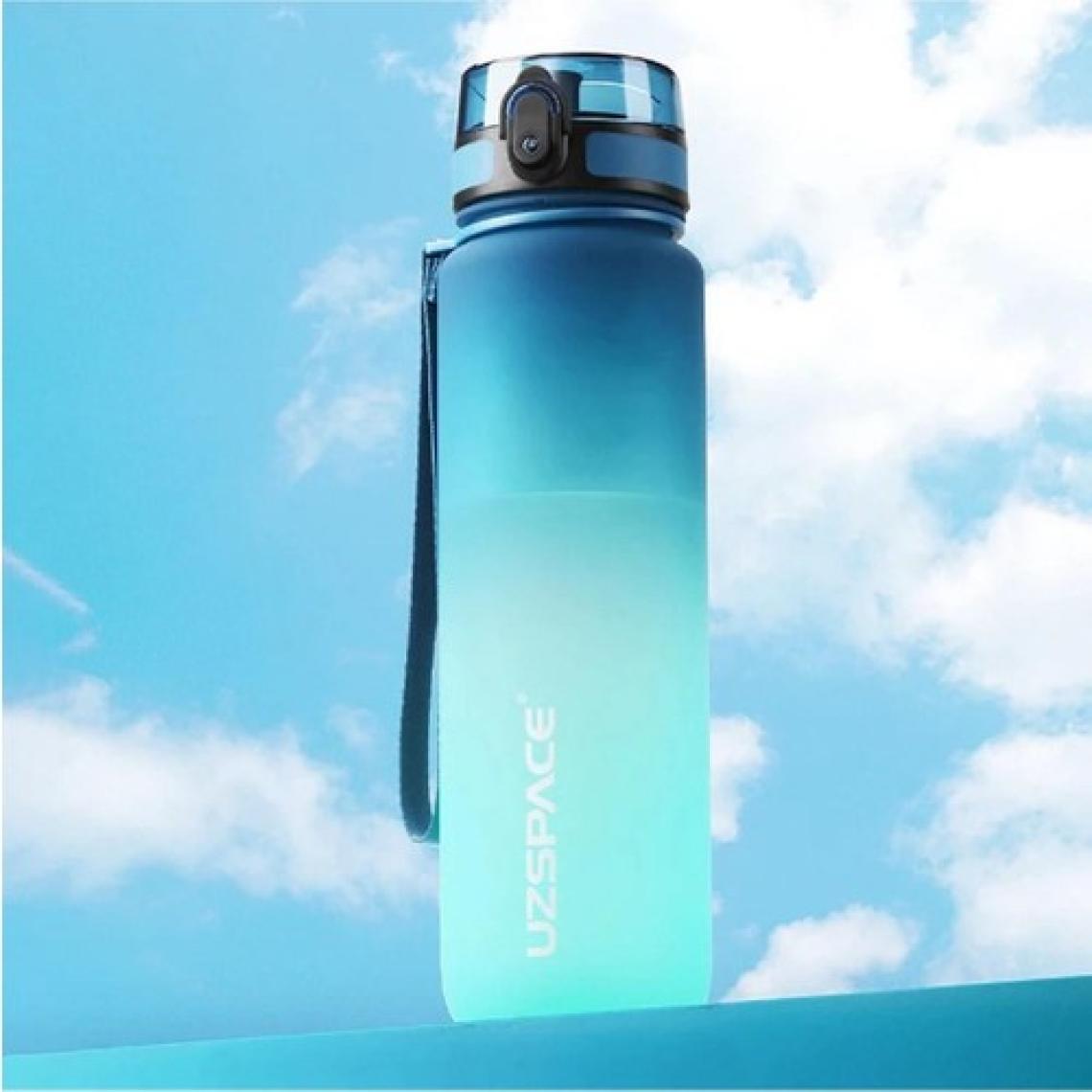 Uzspace Tritan Matara 1000 ml Mavi Yeşil Çift Renk