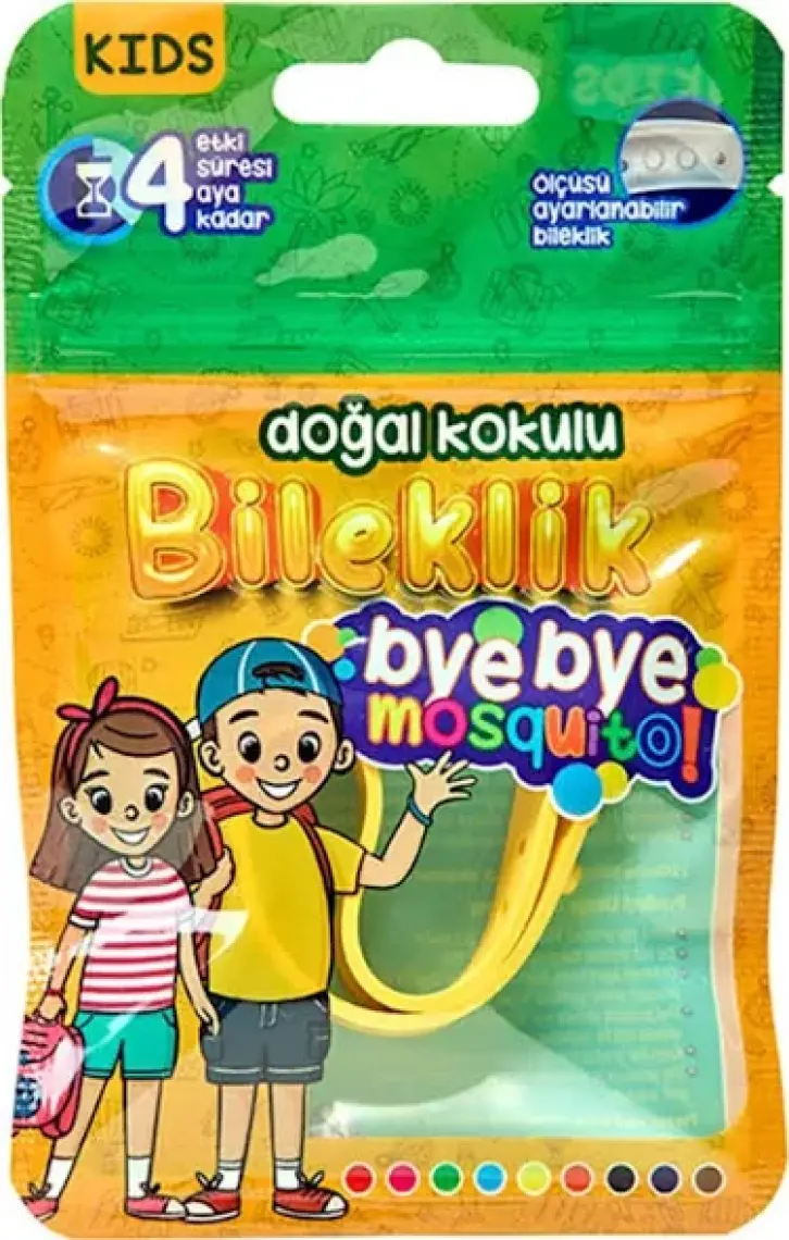 Bye Bye Mosquito Doğal Kokulu Çocuk Sinek Kovucu Bileklik