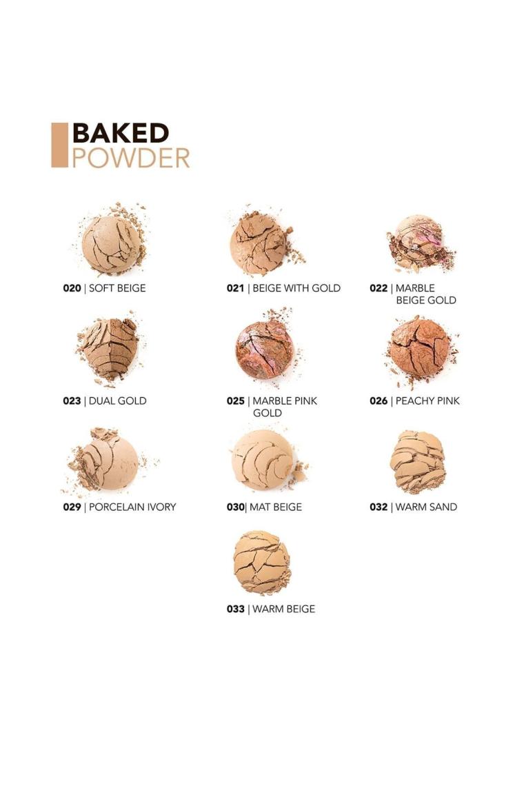 Flormar Pudra - Baked Powder Marble Beige Gold 9 G 8690604131228