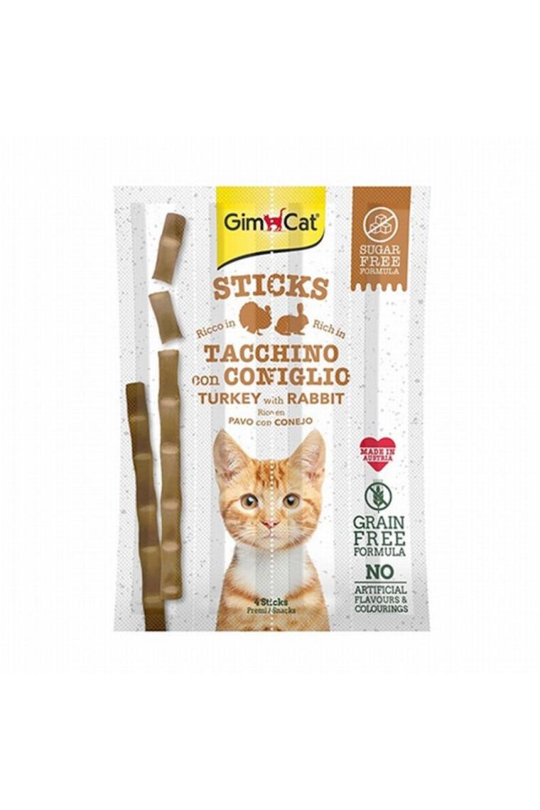 Gimcat Sticks Hindi ve Tavşan Etli 4x5 gr Kedi Ödül Çubukları