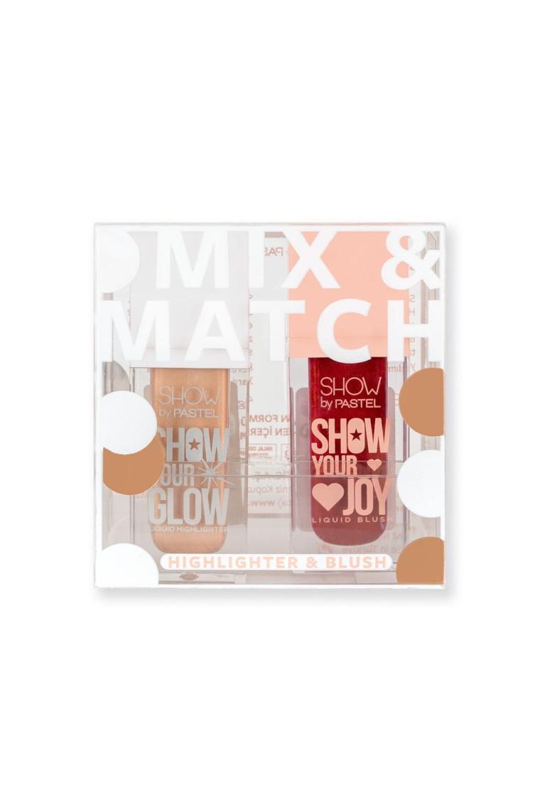 Pastel Show By Mix & Match Glow Liquid Highlighter 72 & Joy Liquid Blush 55