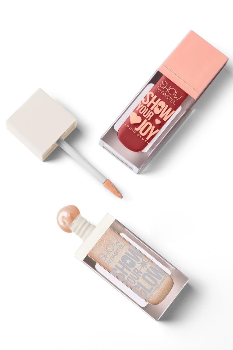 Pastel Show By Mix & Match Glow Liquid Highlighter 72 & Joy Liquid Blush 55