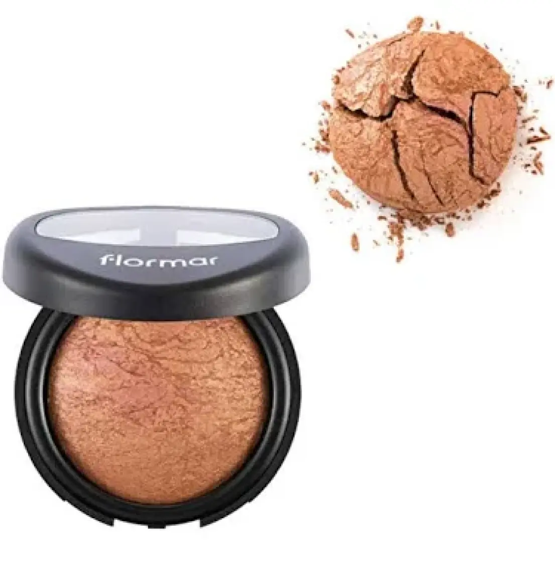 Flormar-Yoğun Sedefli ve Yüksek Pigmentli Baked Powder Renk Geçişli Allık/Bronzlaştırıcı Pudra (026 Pembe-Bronz Şeftali) 8690604131266