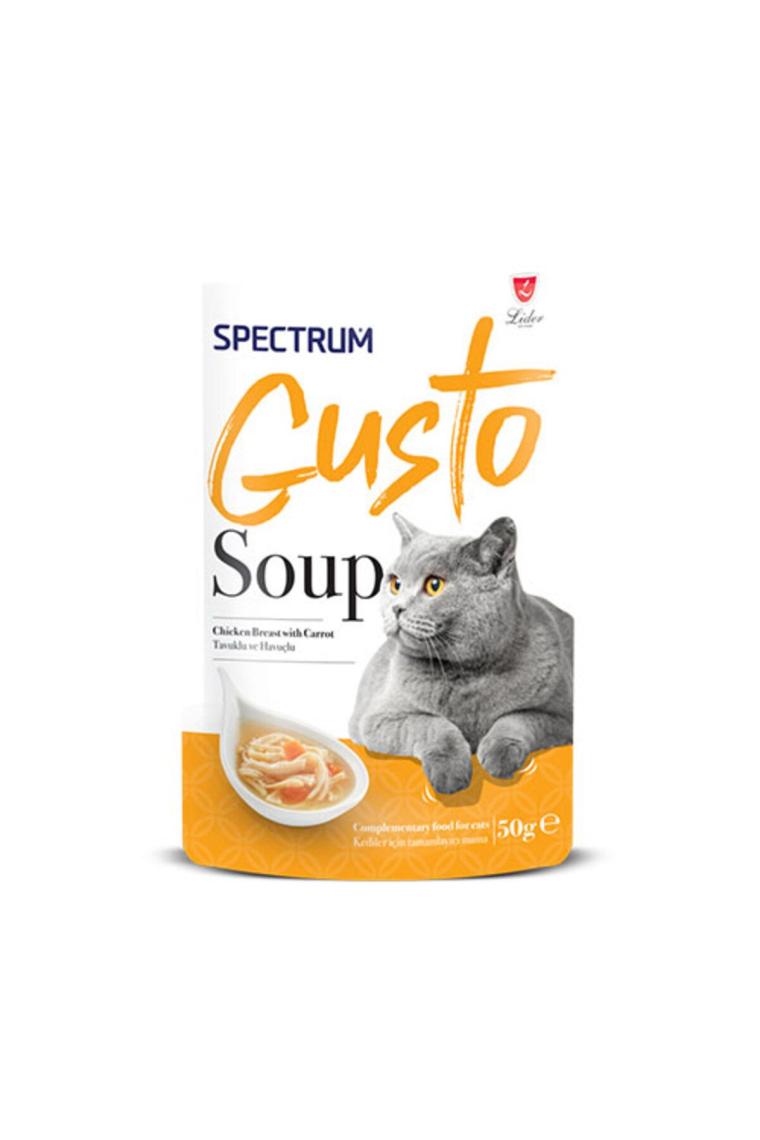 Spectrum Gusto Tavuklu ve Havuçlu 50 gr Kedi Çorbası