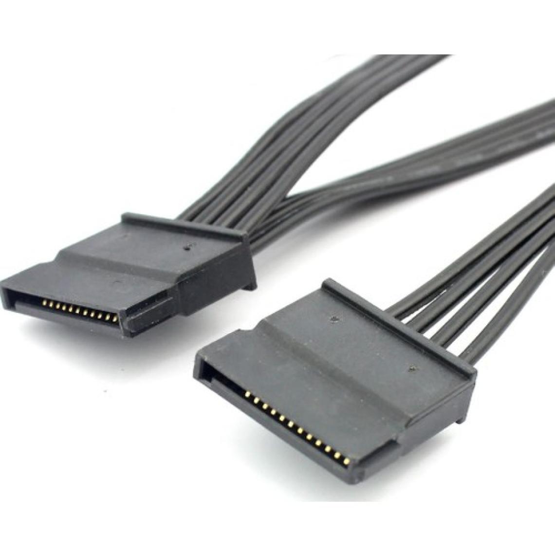 Alfais 4355 Molex IDE 4 Pin To 5 Port Sata Power HDD Güç Çoklayıcı Kablosu 60 cm