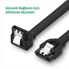 Ugreen 90 Derece Sata 3.0 Disk Kablosu 50 cm