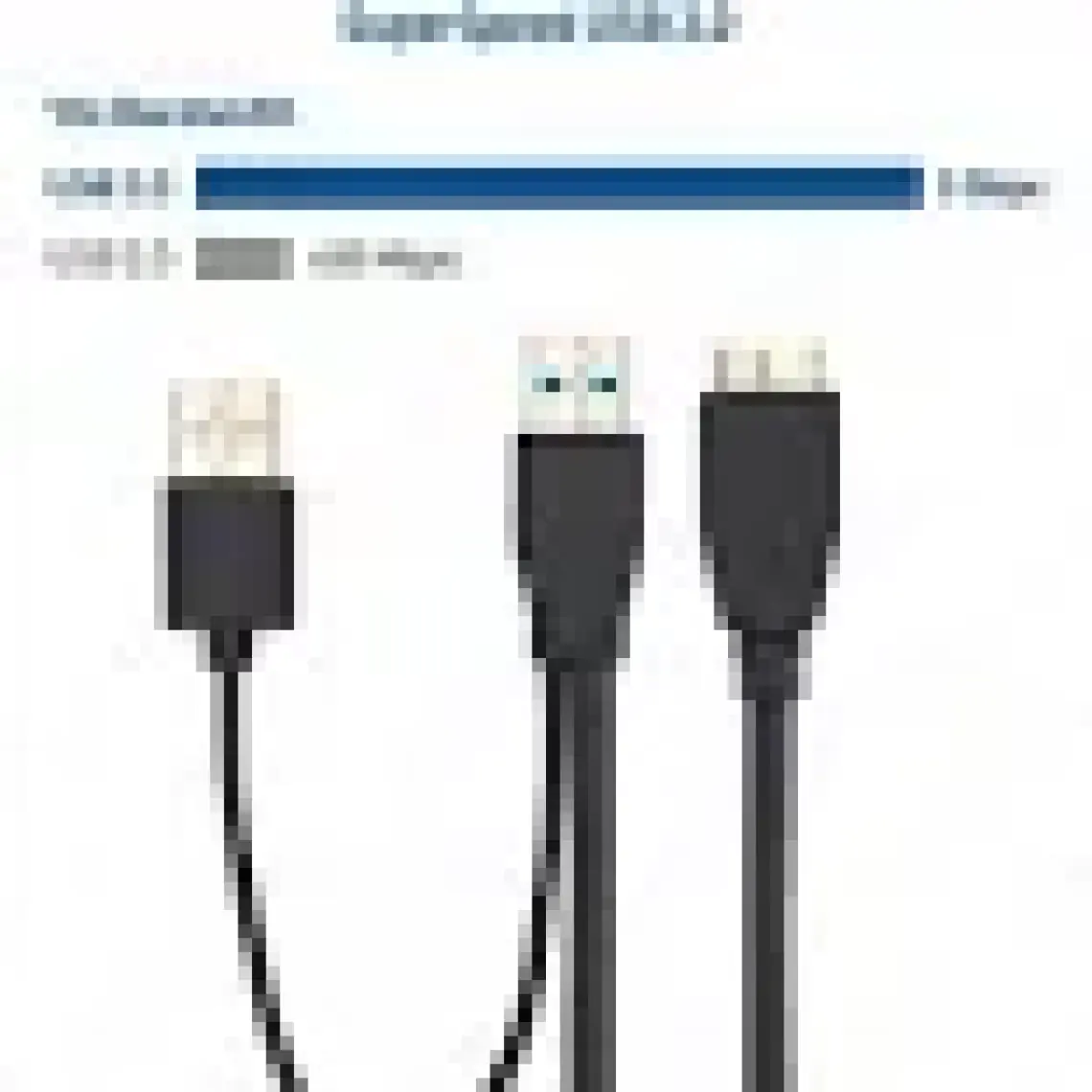 BK Teknoloji USB 3.0 Micro-B Harddisk Bağlantı Y Kablosu - 1.5 Metre