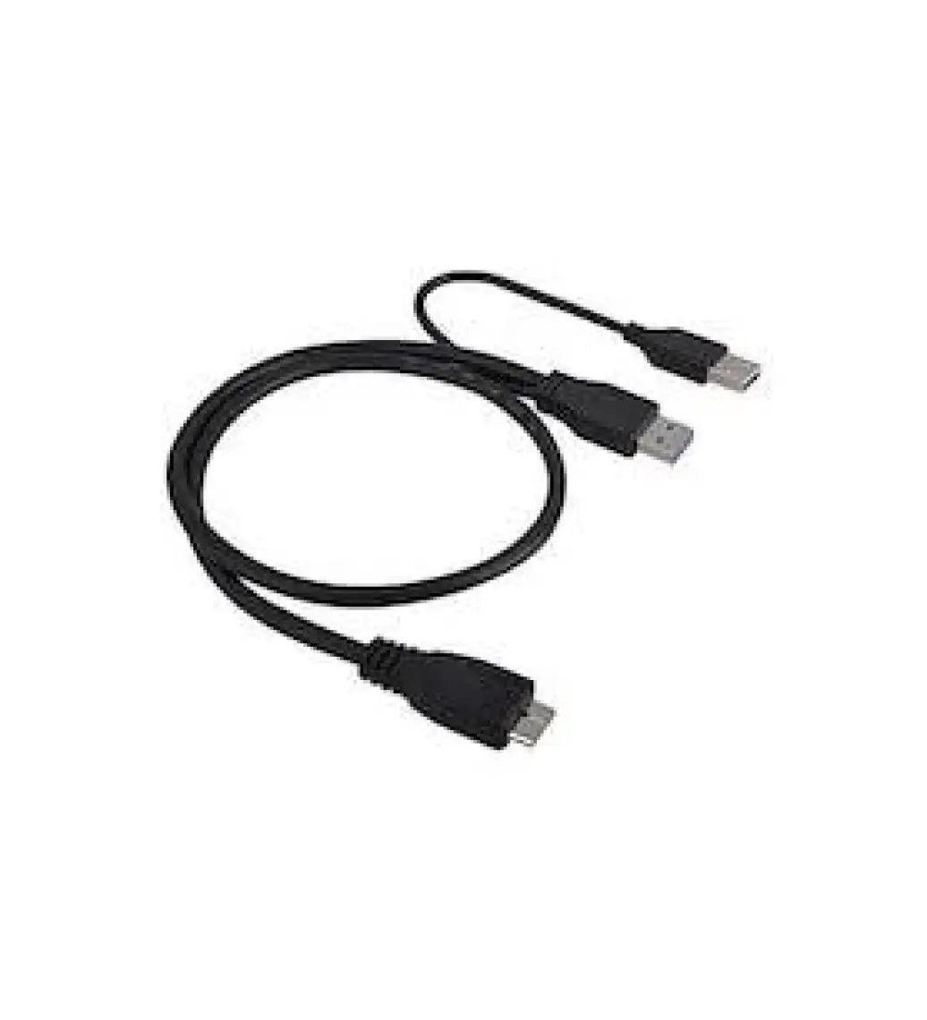 Alfais 4574 Micro USB 3.0 HDD Harddisk Bağlantı Veri Ara Y Kablosu (1.5 Metre)