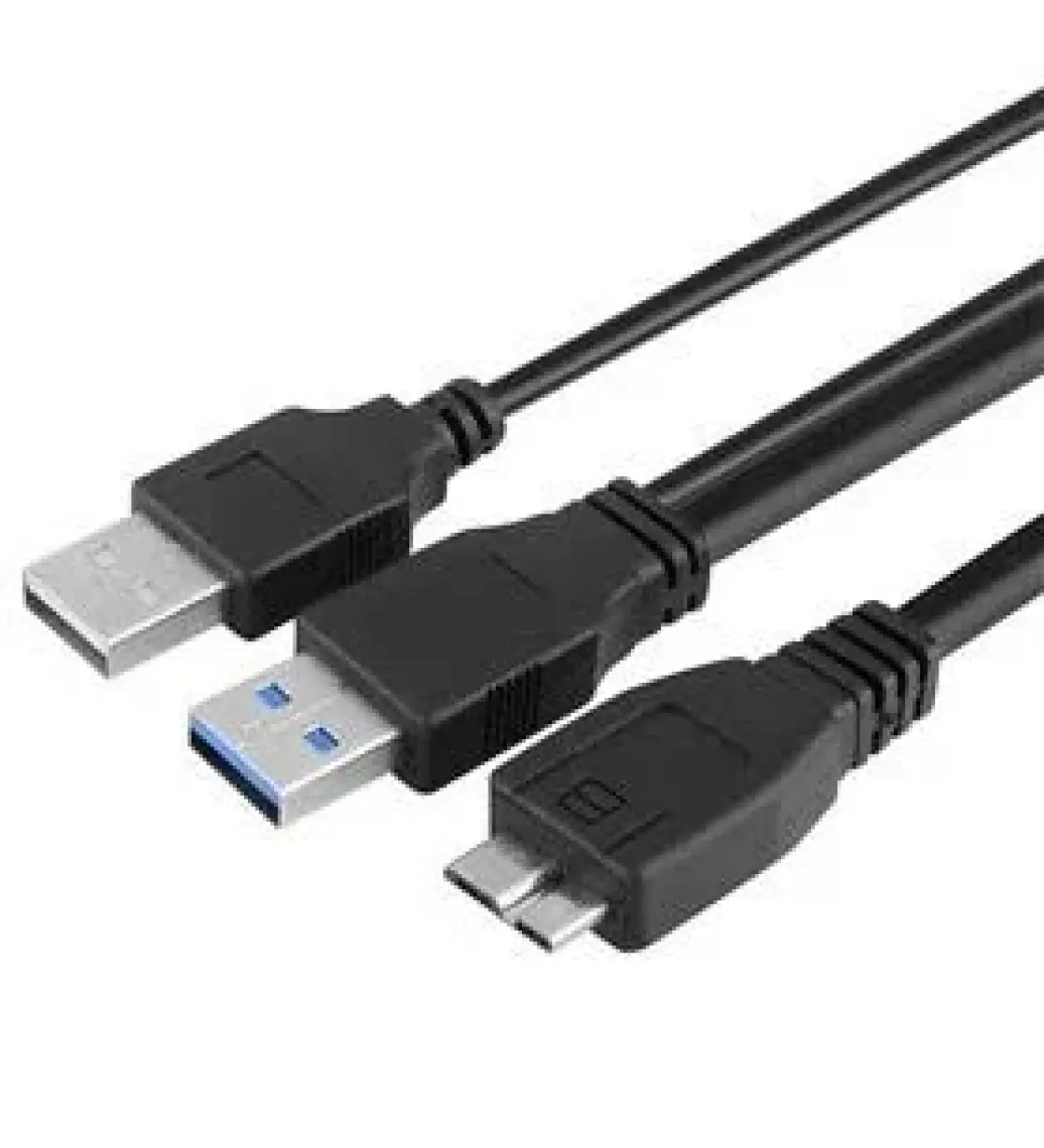 Alfais 4574 Micro USB 3.0 HDD Harddisk Bağlantı Veri Ara Y Kablosu (1.5 Metre)