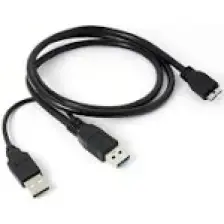 Alfais 4574 Micro USB 3.0 HDD Harddisk Bağlantı Veri Ara Y Kablosu (1.5 Metre)