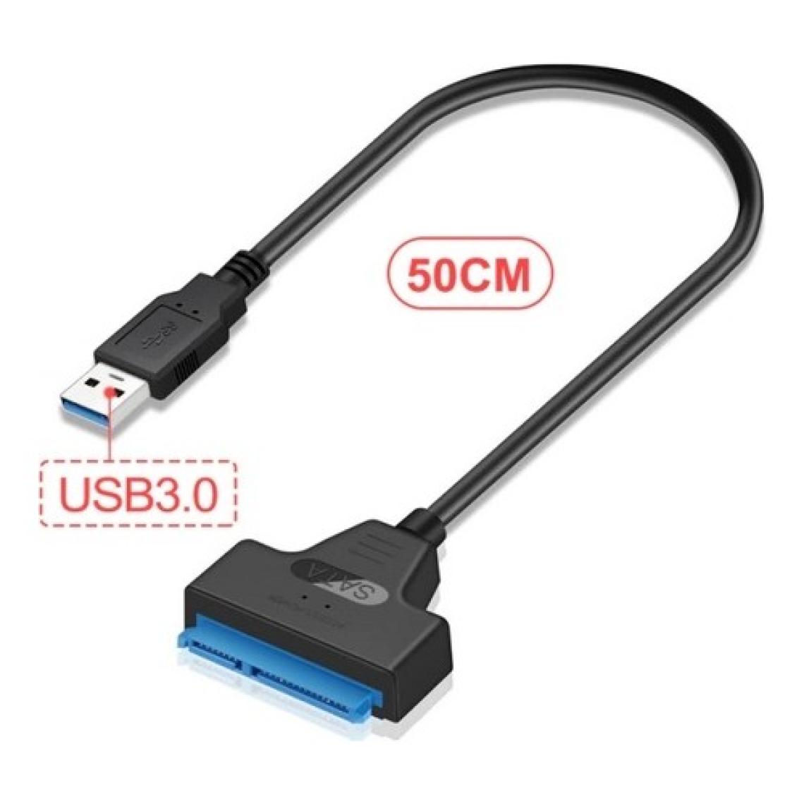 Alfais 4706 USB 3.0 Yüksek Hızlı 2.5 Inç Sata SSD ve HDD Harddisk Kablosu 50CM