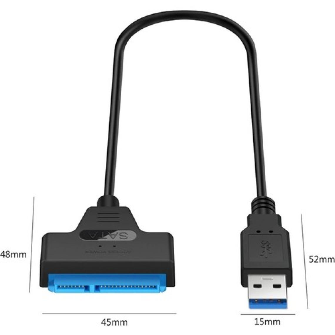 Alfais 4706 USB 3.0 Yüksek Hızlı 2.5 Inç Sata SSD ve HDD Harddisk Kablosu 50CM