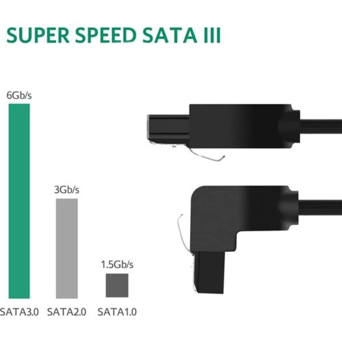 Ugreen 90 Derece Sata 3.0 Disk Kablosu 50 cm