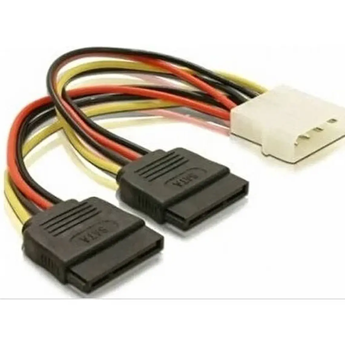 Alfais 4929 Ikili Çift Sata Power HDD 4 Pin Güç Kablosu