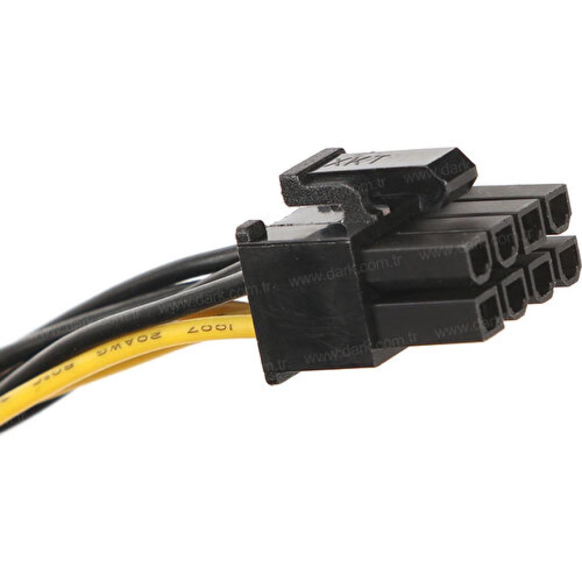 Dark 2xSata / 6+2Pin PCI-E Dönüştürücü Güç Kablosu (DK-CB-P203)