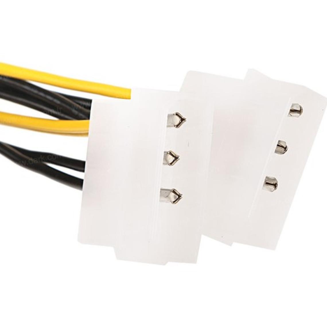 DARK DK-CB-P104 2x4pin-6+2pin PCIe Dönüştürücü Güç Kablosu
