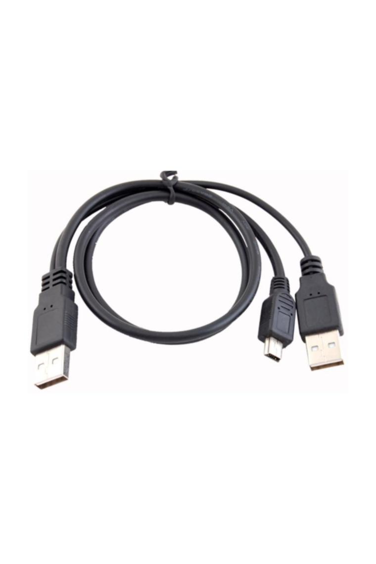 4529 Usb Y 3 Giriş Mini 5 Pin Hdd Hard Disk Kablosu