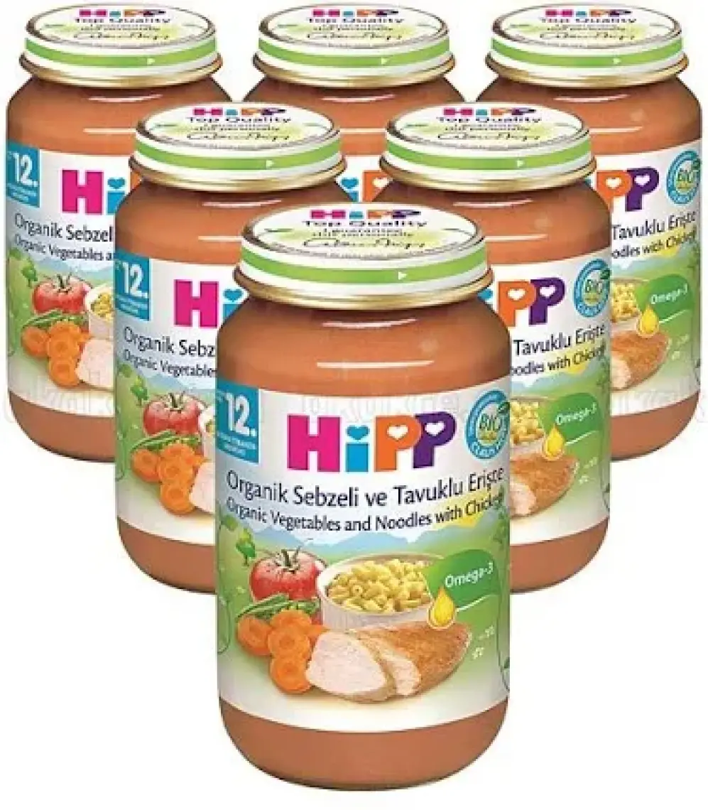 HiPP Organik Sebzeli Ve Tavuklu Erişte 220 gr.