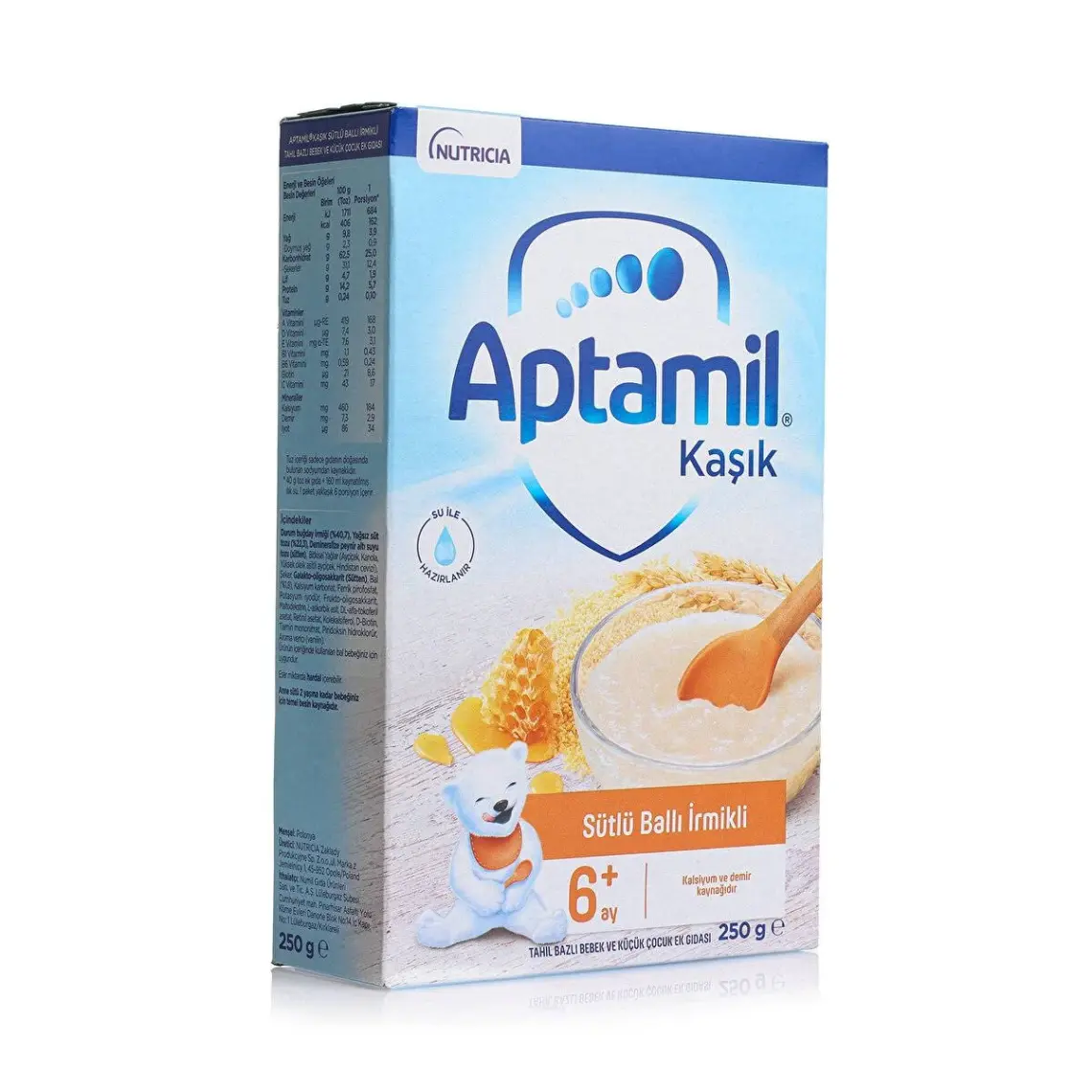 Aptamil Kaşık Sütlü Ballı Irmikli Kaşık Maması 250GR