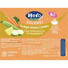 Gourmet Karışık Sebzeli Kavanoz Mama 120g X 6 (720G)
