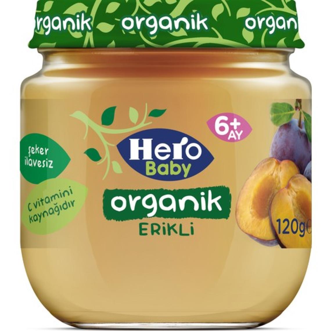 Hero Baby Organik Erik Püresi Kavanoz Mama 120g