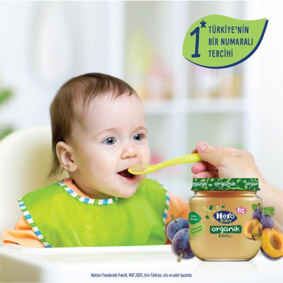 Hero Baby Organik Erik Püresi Kavanoz Mama 120g