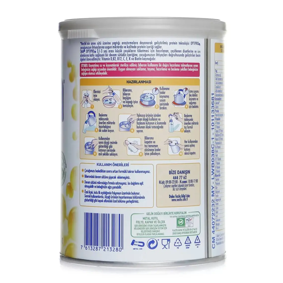 SMA Optipro Probiyotikli 3 400 gr 1-3 Yaş Devam Sütü