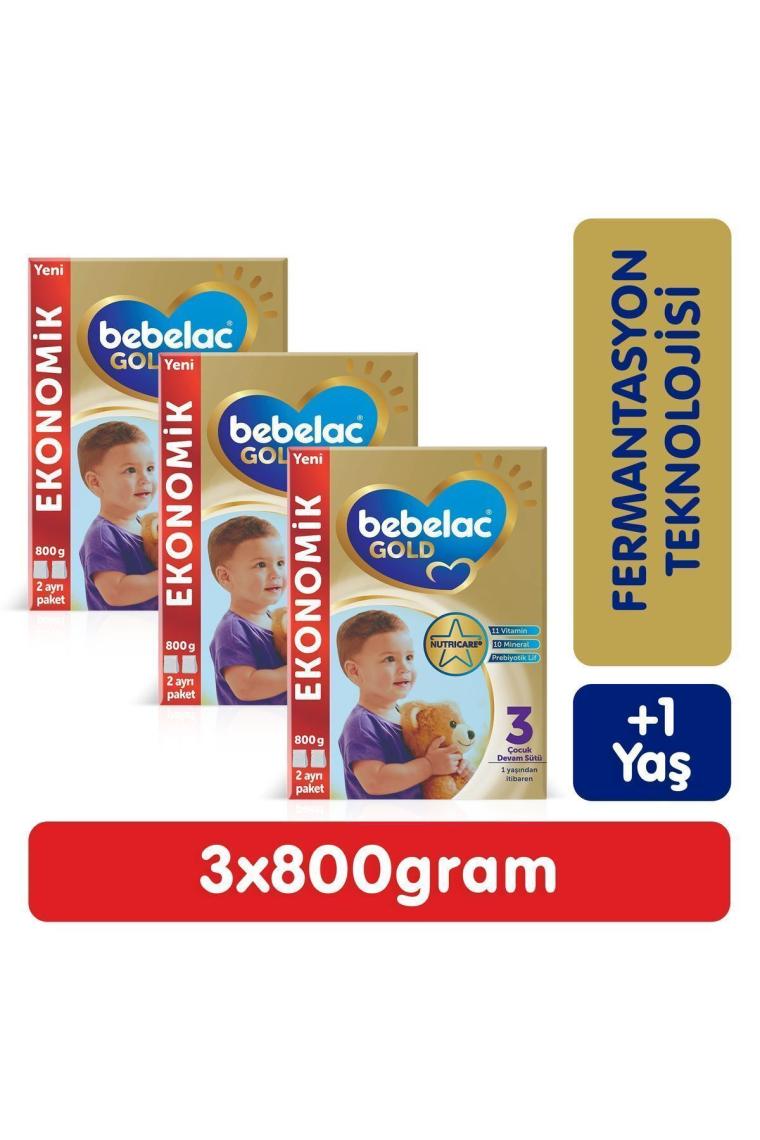 Gold 3 Devam Sütü 800 gr X 3 Adet