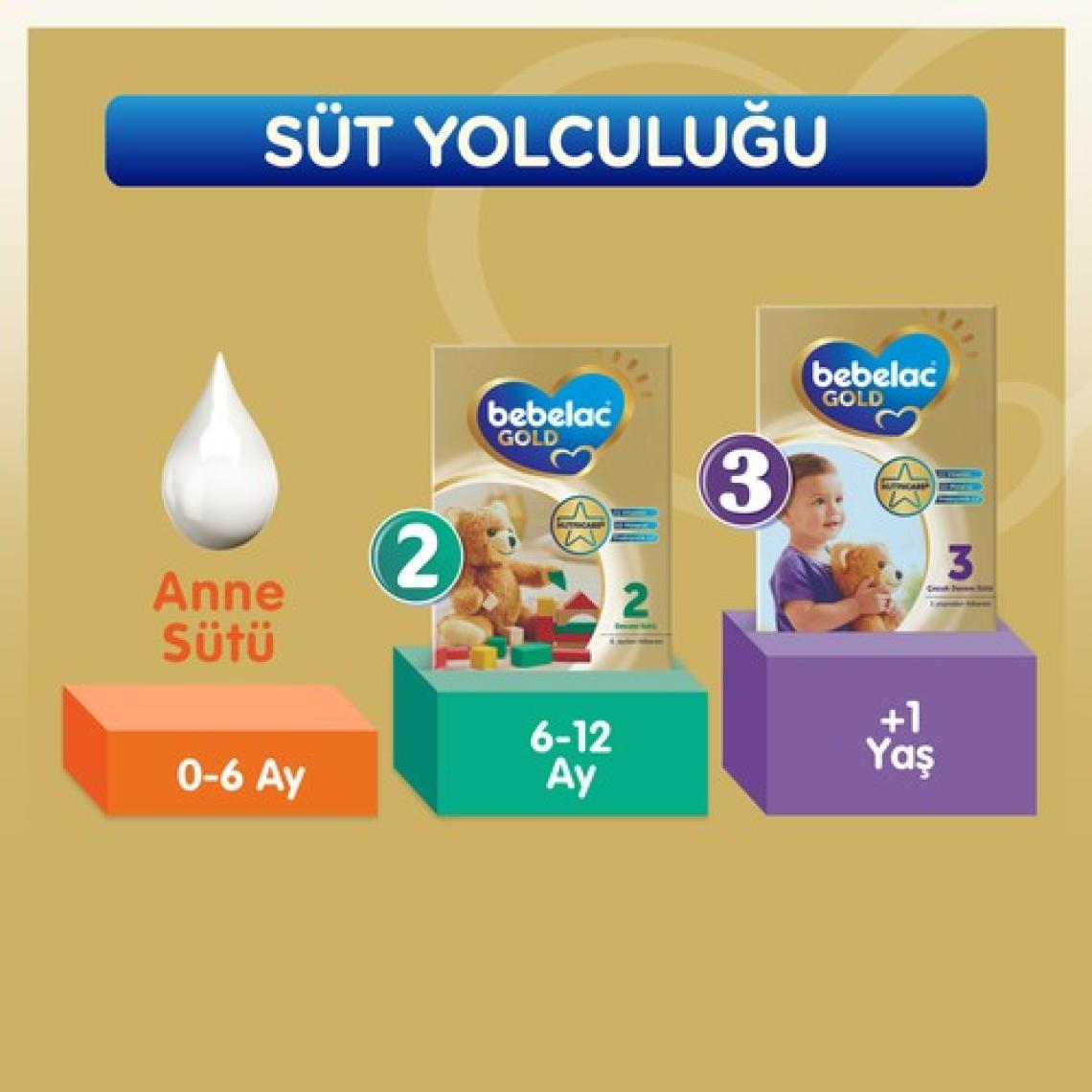 Bebelac Gold 3 Devam Sütü 6-9 Ay 800 Gr x 2 Adet 1600 Gr