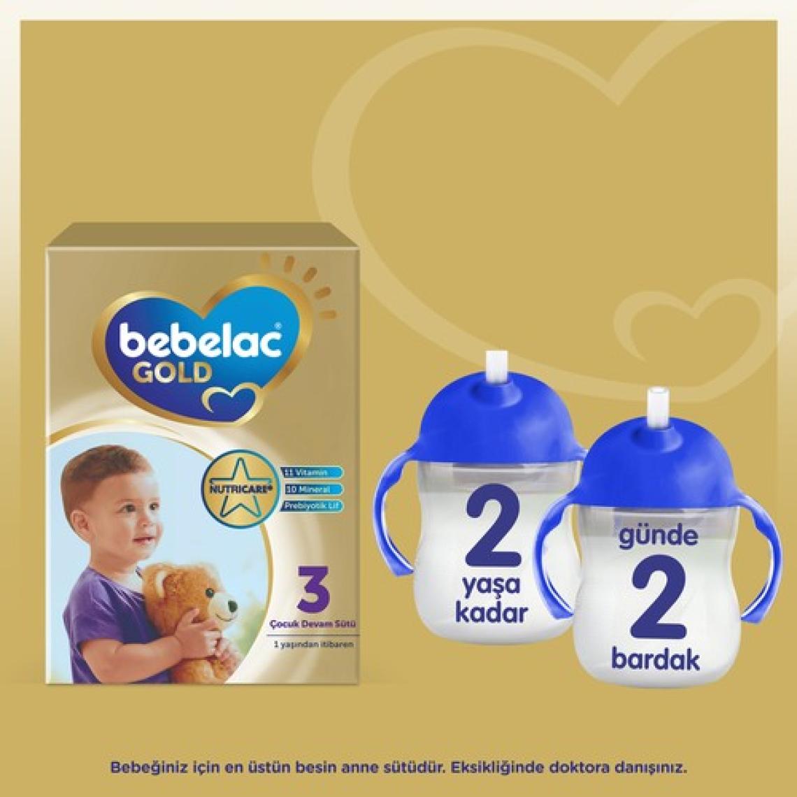 Bebelac Gold 3 Devam Sütü 6-9 Ay 800 Gr x 2 Adet 1600 Gr