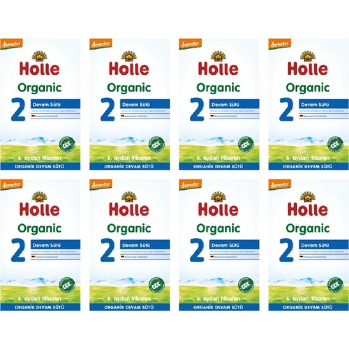 Holle Organik 2 Devam Sütü  600 gr 8 Adet