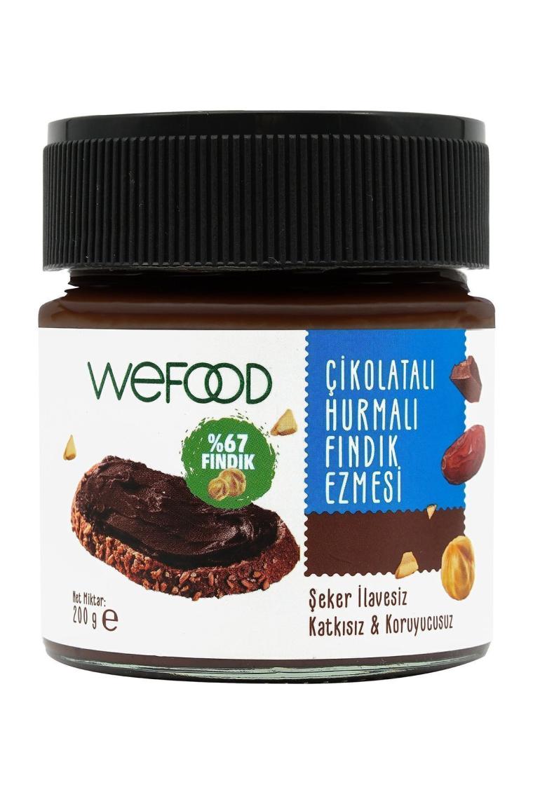Çikolatalı Hurmalı Fındık Ezmesi (Şekersiz, Katkısız) 200 gr