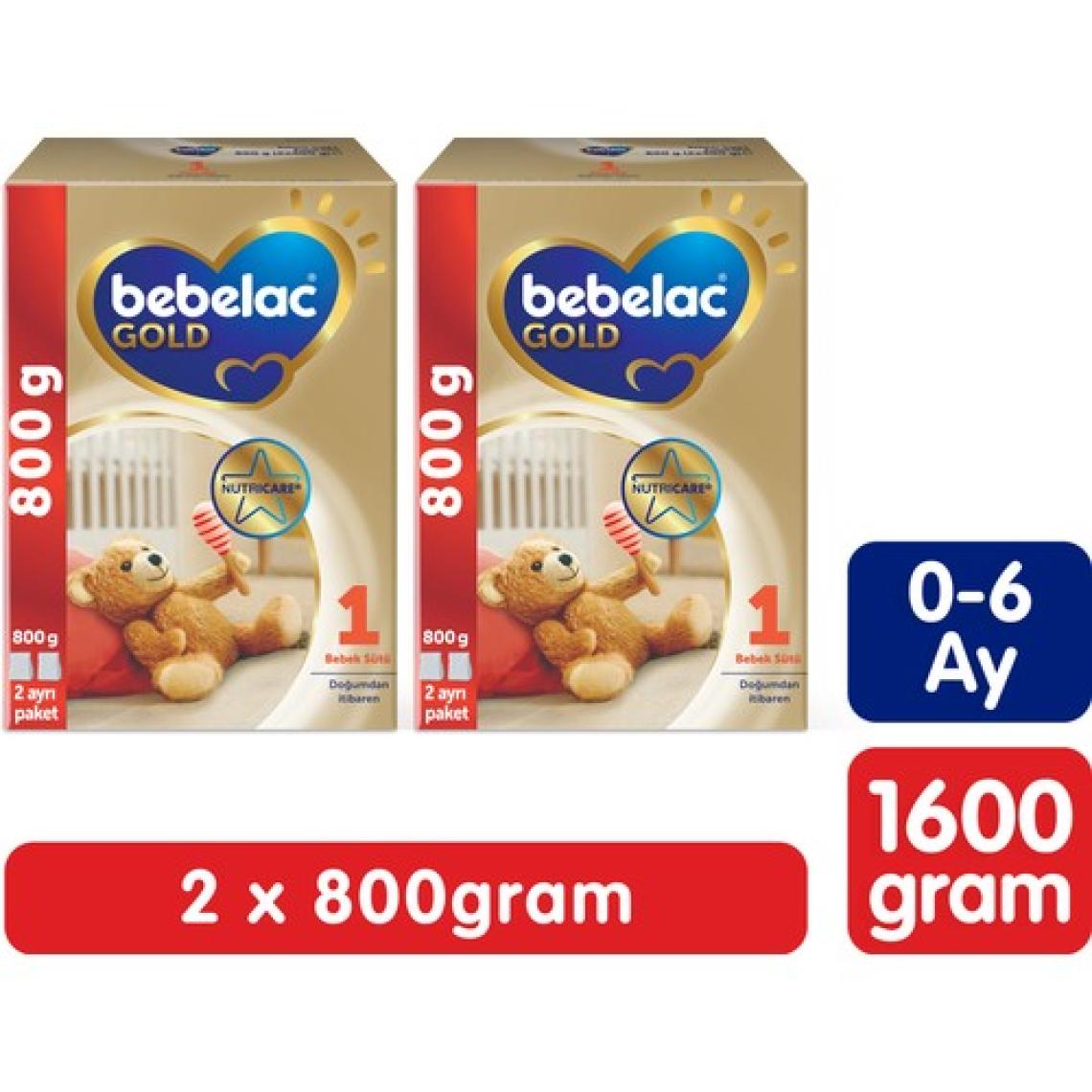Bebelac Gold 1 Bebek Sütü 0-6 Ay 800 Gr x 2 Adet 1600 Gr