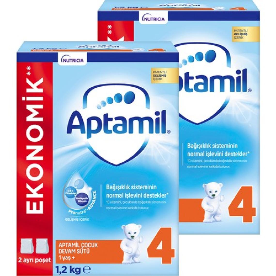 Aptamil 4 1200 Gr Mega Size İkili Paket Devam Sütü 1 Yaşından İtibaren
