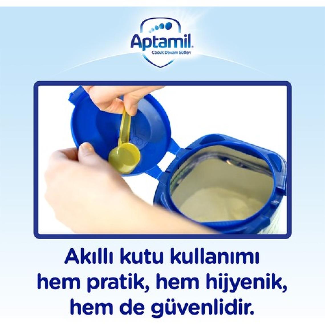 Aptamil Toz Devam Sütü 800 gr 6-9 Ay Sütlü Formül Kalsiyum ve Vitamin D Desteği ile TR Menşeli