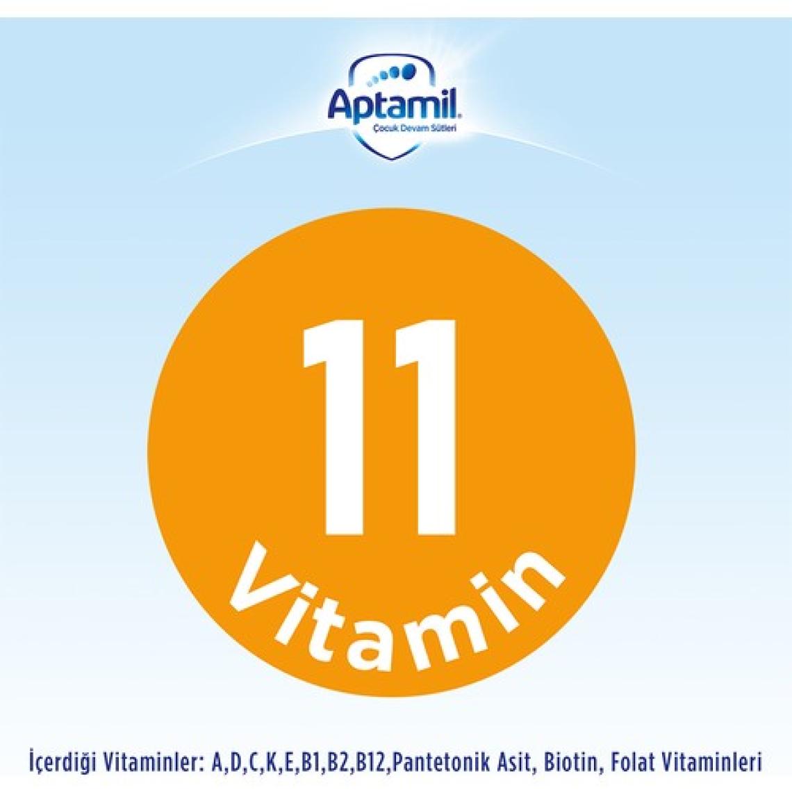 Aptamil Toz Devam Sütü 800 gr 6-9 Ay Sütlü Formül Kalsiyum ve Vitamin D Desteği ile TR Menşeli
