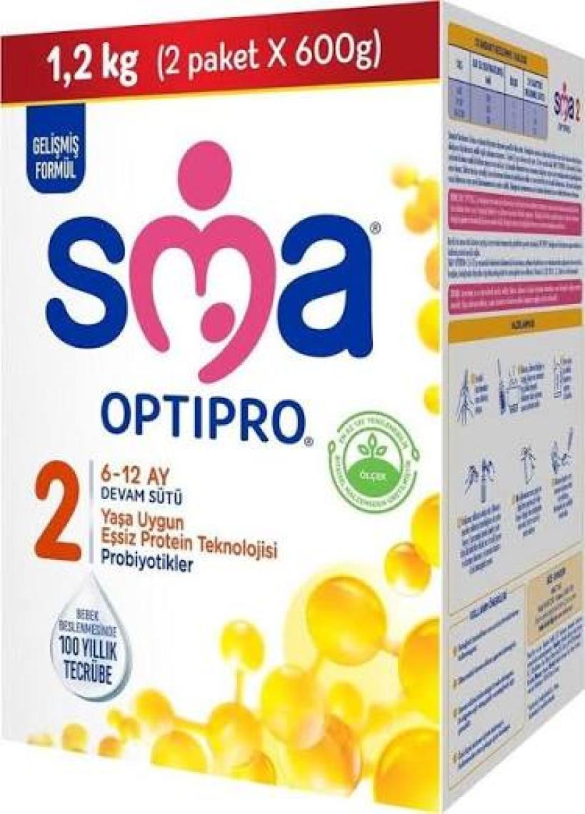 SMA Optipro 2 1200 gr (2x600g) / 6-12 Ay Bebek Sütü