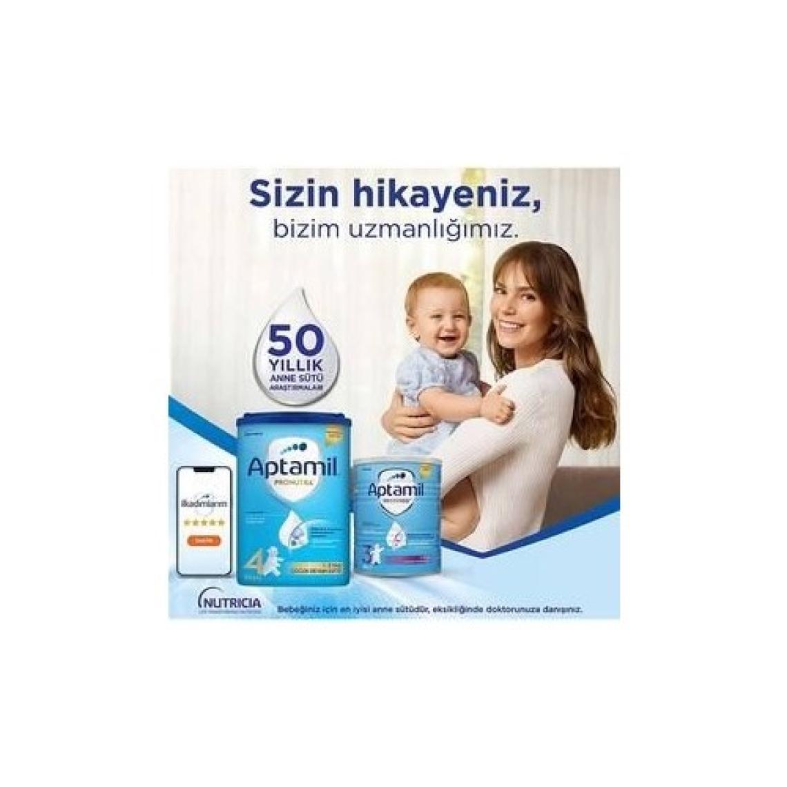 Aptamil Toz Devam Sütü 800 gr 4 Yaş Üzeri Prebiyotik ve Probiyotik İçerikli 11 Vitamin 10 Mineral Destekli Türkiye Menşeli