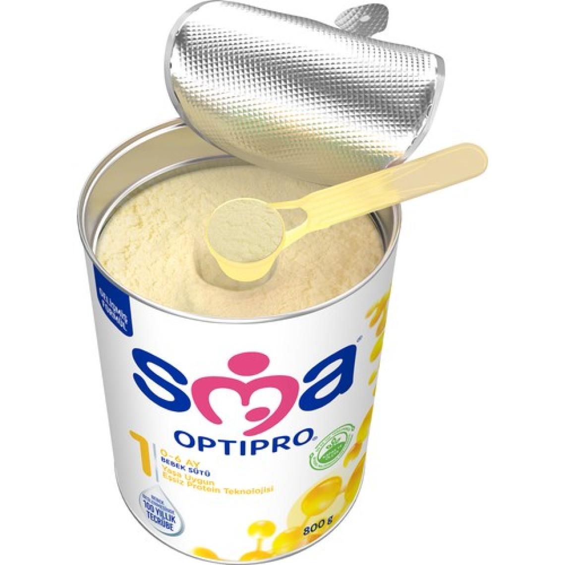 SMA Optipro Probiyotikli 1 0-6 Ay Bebek Sütü 800 gr x 3 Adet