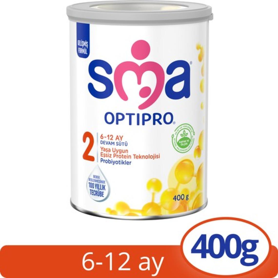 SMA Optipro Probiyotikli 2 400 gr 6-12 Ay Devam Sütü