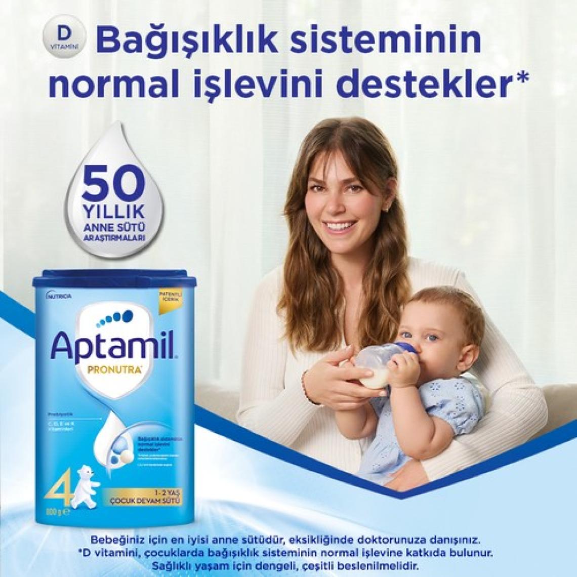 Aptamil 4 Prebiyotikli Çocuk Devam Sütü 1200 Gr x 2 Adet 2400 Gr
