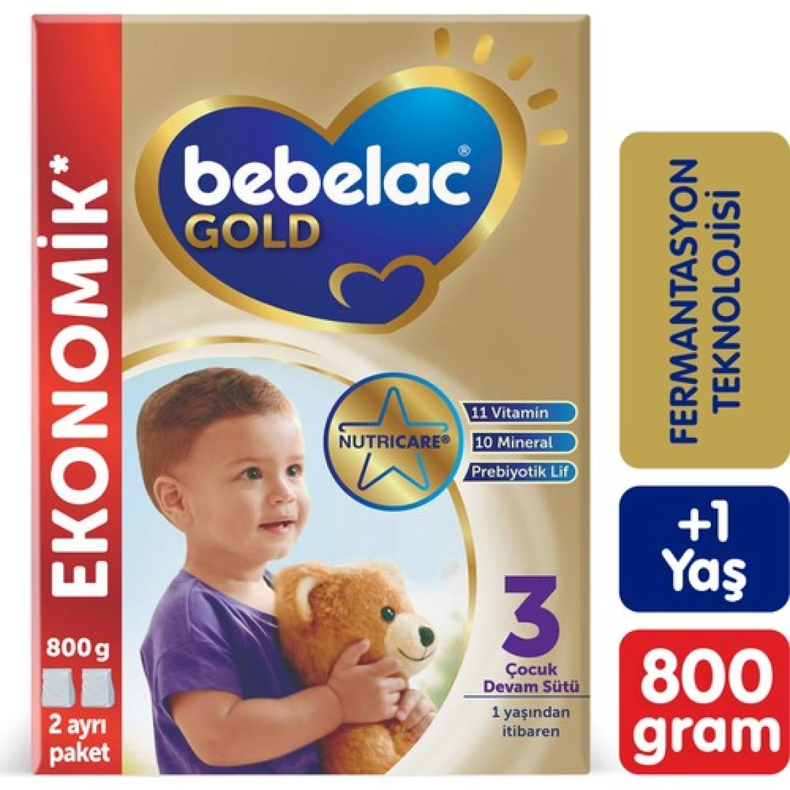 Bebelac Gold 3 Devam Sütü 1 Yaş+ 800 Gr