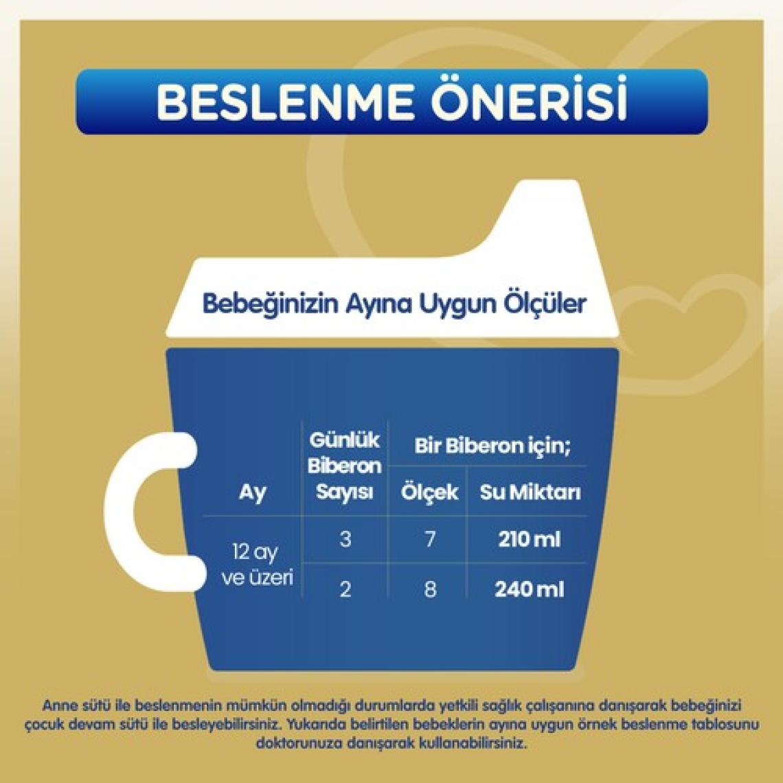 Bebelac Gold 3 Devam Sütü 1 Yaş+ 800 Gr