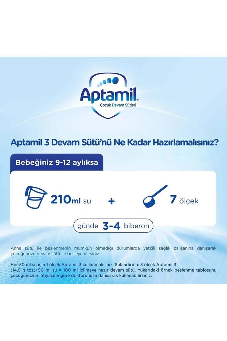 3 Devam Sütü 9-12 Ay Akıllı Kutu 800 G X 2 Adet