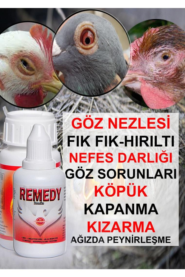 Remedy Crd Hırıltı Göz Nezlesi Tavuk Güvercin Muhabbet Kuşu Vitamin Ilacı