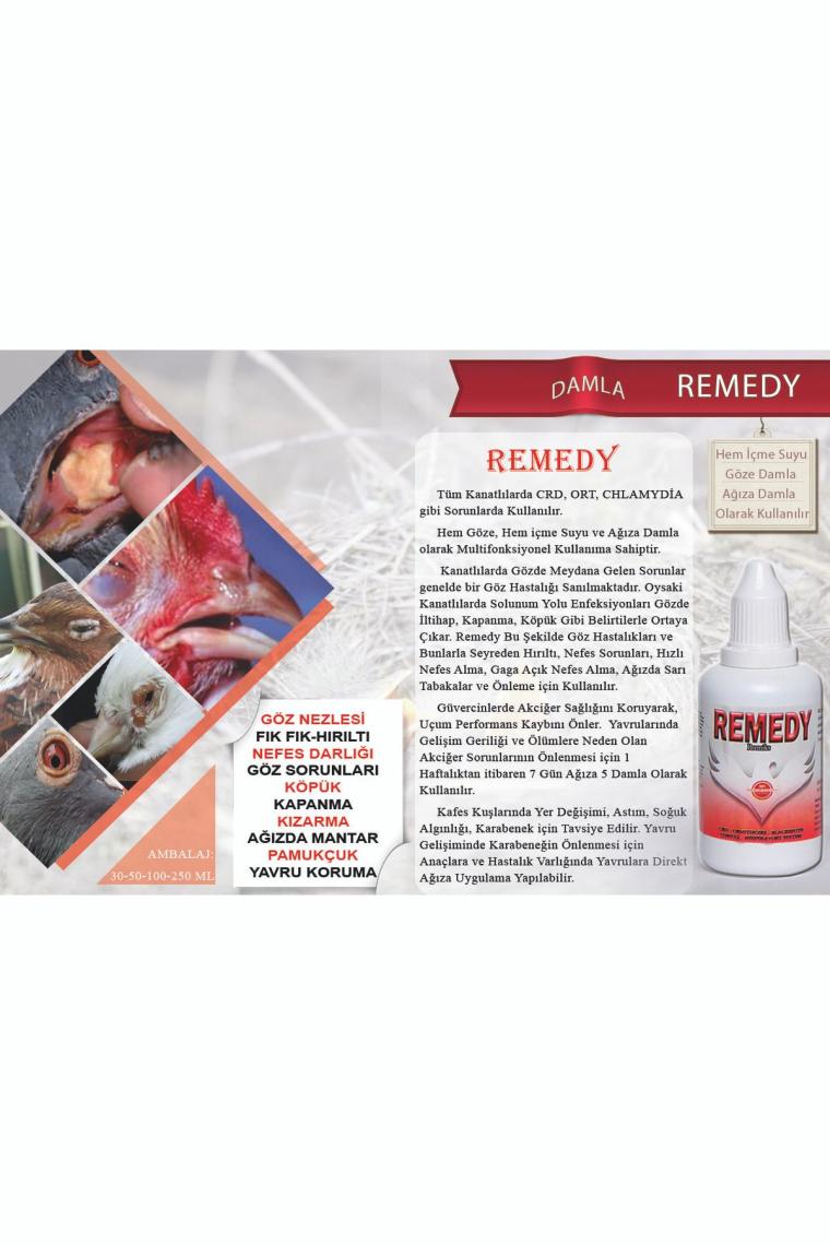 Remedy Crd Hırıltı Göz Nezlesi Tavuk Güvercin Muhabbet Kuşu Vitamin Ilacı